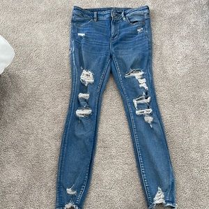 American eagle ripped jeggings
